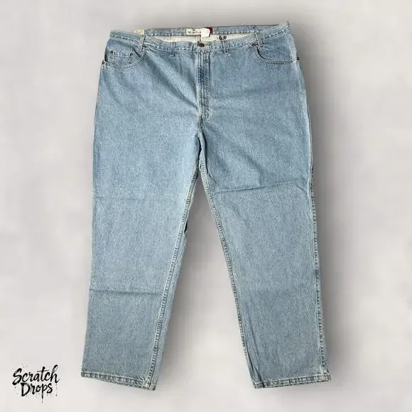 Vintage Levi's Strauss Signature 545 Men's Jeans NWT Deadstock W54 L32 Loose Fit